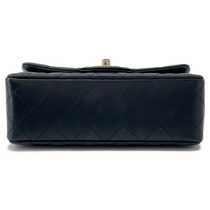 シャネル チェーンショルダーバッグ ミニ マトラッセ 20 ココマーク ラムスキン A69900 CHANEL 黒