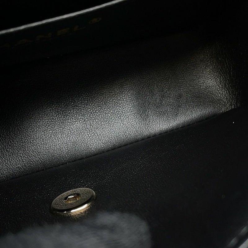 シャネル チェーンショルダーバッグ ミニ マトラッセ 20 ココマーク ラムスキン A69900 CHANEL 黒