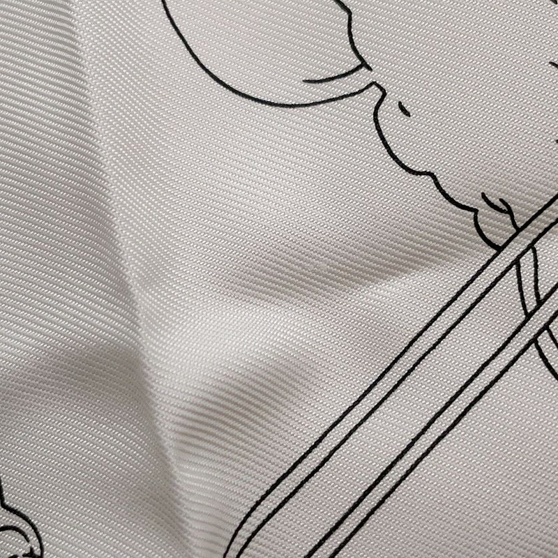 エルメス スカーフ カレ90 エルメス・フラッグシップ Hermes Flagship HERMES シルクスカーフ 2024年春夏 白