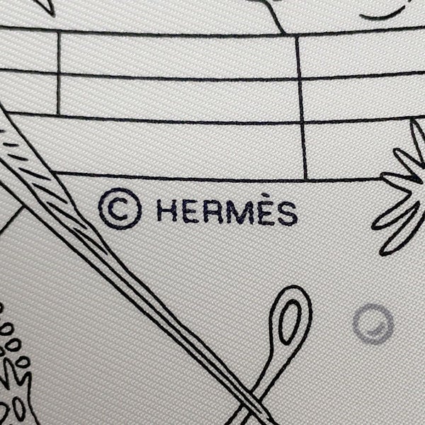 エルメス スカーフ カレ90 エルメス・フラッグシップ Hermes Flagship HERMES シルクスカーフ 2024年春夏 白