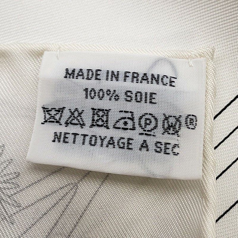 エルメス スカーフ カレ90 エルメス・フラッグシップ Hermes Flagship HERMES シルクスカーフ 2024年春夏 白