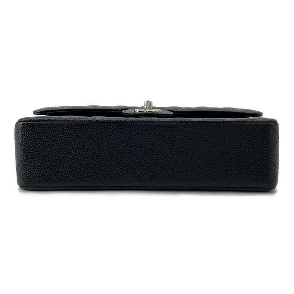 シャネル チェーンショルダーバッグ マトラッセ25 ココマーク キャビアスキン ダブルチェーン A01112 CHANEL 黒