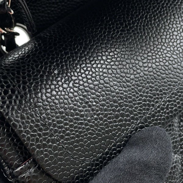シャネル チェーンショルダーバッグ マトラッセ25 ココマーク キャビアスキン ダブルチェーン A01112 CHANEL 黒