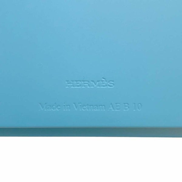 エルメス ティッシュケース カバン ブルー・シアン ラッカーウッド HERMES ケース