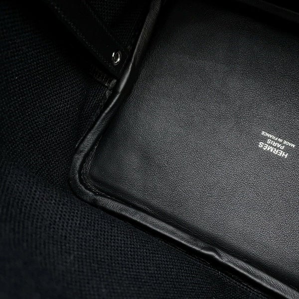 エルメス ハンドバッグ ピコタンロックPM カーゴ ブラック/シルバー金具 トワルゴエラン/スイフト U刻印 黒