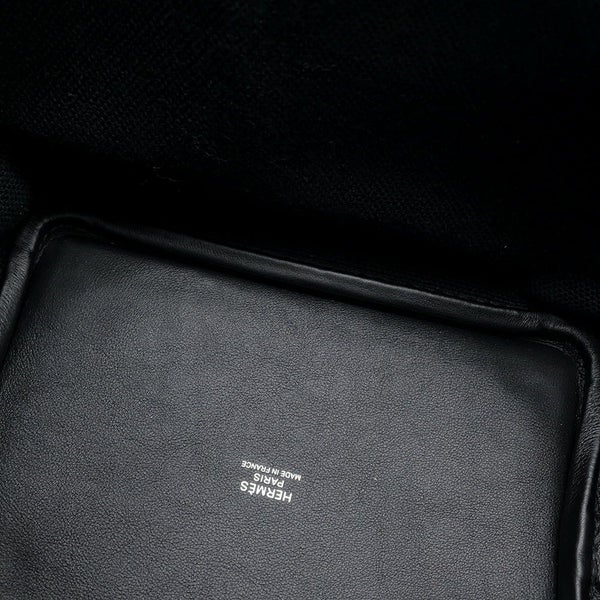 エルメス ハンドバッグ ピコタンロックPM カーゴ ブラック/シルバー金具 トワルゴエラン/スイフト U刻印 黒