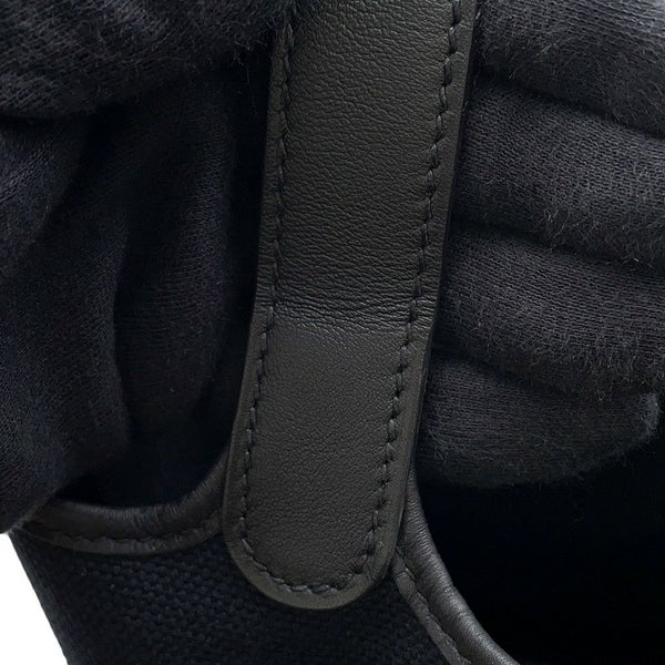 エルメス ハンドバッグ ピコタンロックPM カーゴ ブラック/シルバー金具 トワルゴエラン/スイフト U刻印 黒