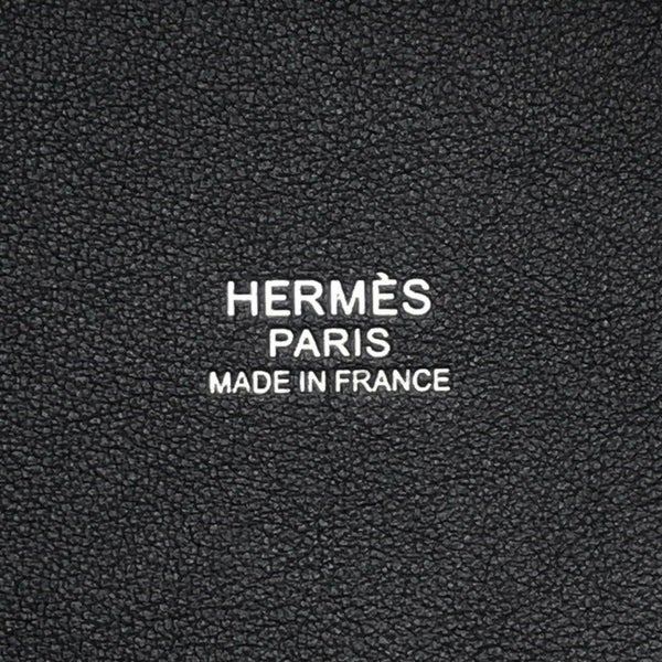 エルメス ハンドバッグ ピコタンロックPM カーゴ ブラック/シルバー金具 トワルゴエラン/スイフト U刻印 黒