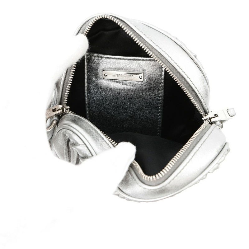 ミュウミュウ チェーンショルダーバッグ マテラッセ クリスタル レザー 5BH191 Miu Miu