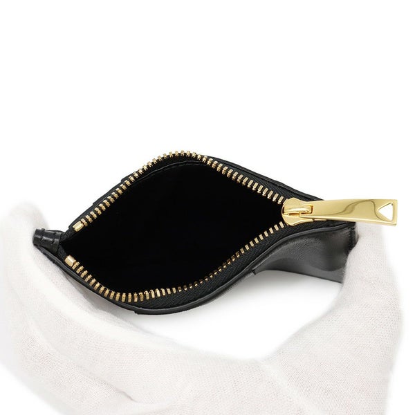 ボッテガヴェネタ カードケース マキシイントレチャート カセット ファスナーカードケース 681010 BOTTEGA VENETA 黒