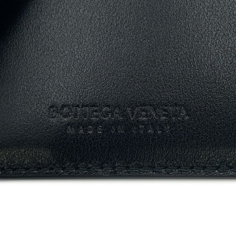 ボッテガヴェネタ カードケース マキシイントレチャート カセット ファスナーカードケース 681010 BOTTEGA VENETA 黒