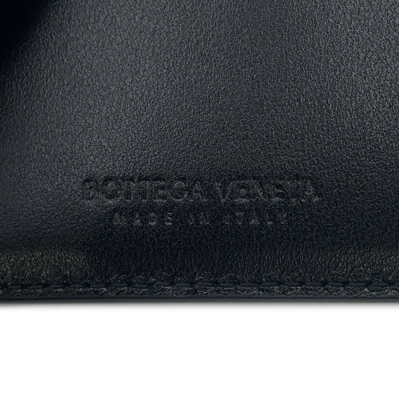 ボッテガヴェネタ カードケース マキシイントレチャート カセット ファスナーカードケース 681010 BOTTEGA VENETA 黒