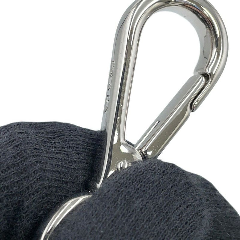 プラダ キーホルダー ロボット バッグチャーム サフィアーノレザー メタル 2TR101 PRADA 白 黒