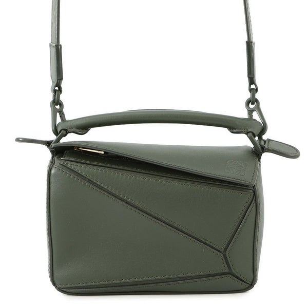 ロエベ ハンドバッグ パズルバッグ ミニ レザー A510U95X58 LOEWE 2way トーンオントーン