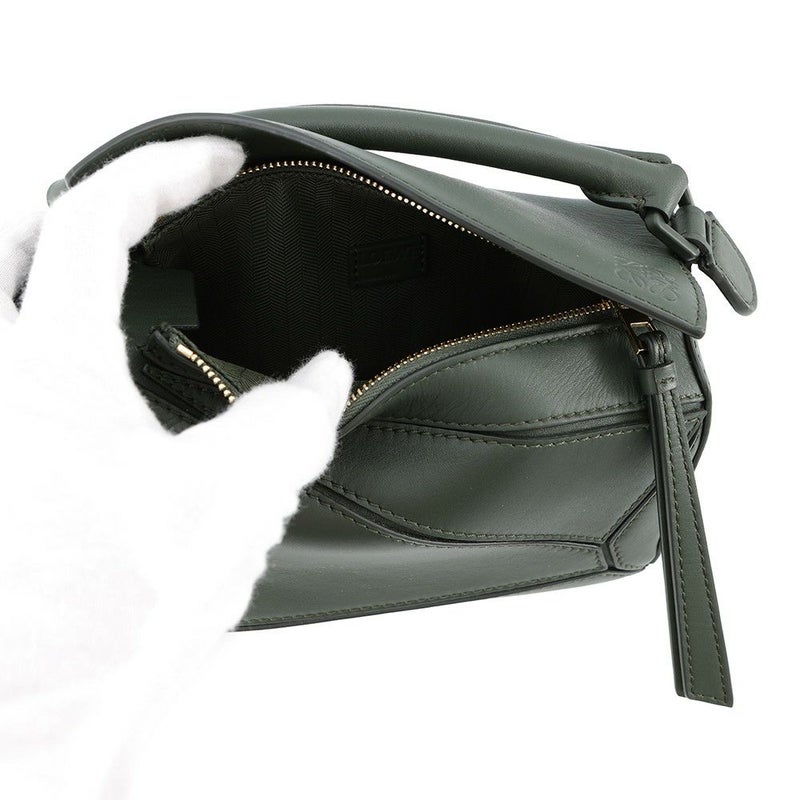 ロエベ ハンドバッグ パズルバッグ ミニ レザー A510U95X58 LOEWE 2way トーンオントーン