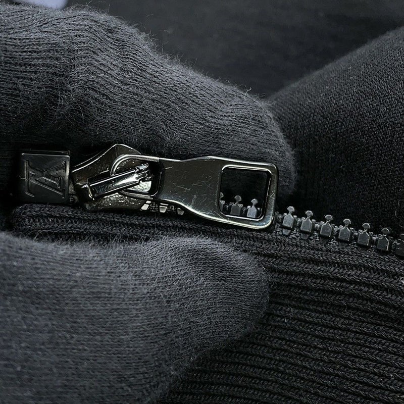 ルイヴィトン パーカー ダブルフェイストラベルフーディ メンズサイズXL 1A7XEQ LOUIS VUITTON トップス 黒 ブラック