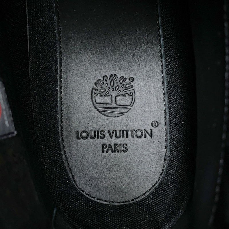 ルイヴィトン ブーツ LV × Timberland 6-IN アンクルブーツ スエード メンズサイズ9 1/2 LOUIS VUITTON 黒 ブラック