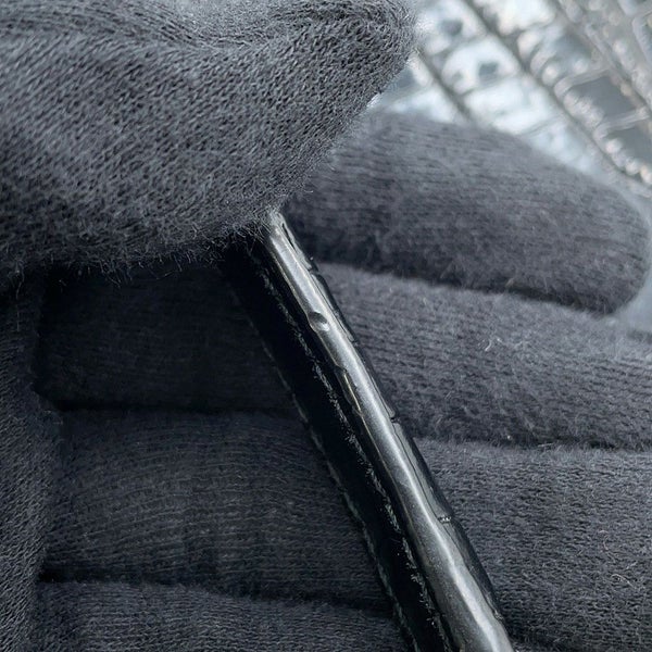 サンローランパリ チェーンショルダーバッグ サンセット クロコ型押しレザー 442906 SAINT LAURENT PARIS 黒