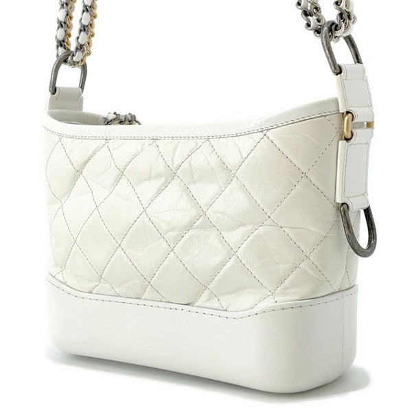 シャネル チェーンショルダーバッグ ガブリエル ドゥ シャネル ホーボー スモール A91810 CHANEL  白