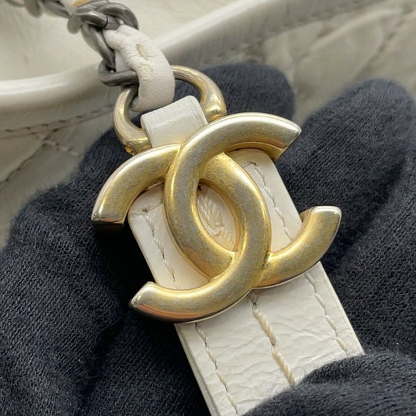 シャネル チェーンショルダーバッグ ガブリエル ドゥ シャネル ホーボー スモール A91810 CHANEL  白