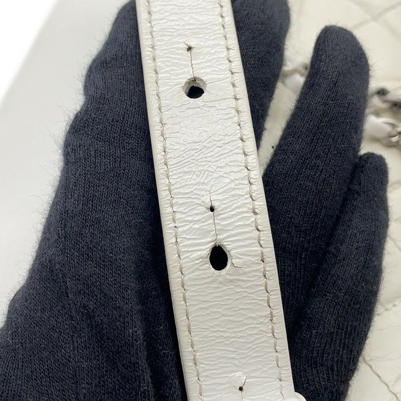 シャネル チェーンショルダーバッグ ガブリエル ドゥ シャネル ホーボー スモール A91810 CHANEL  白