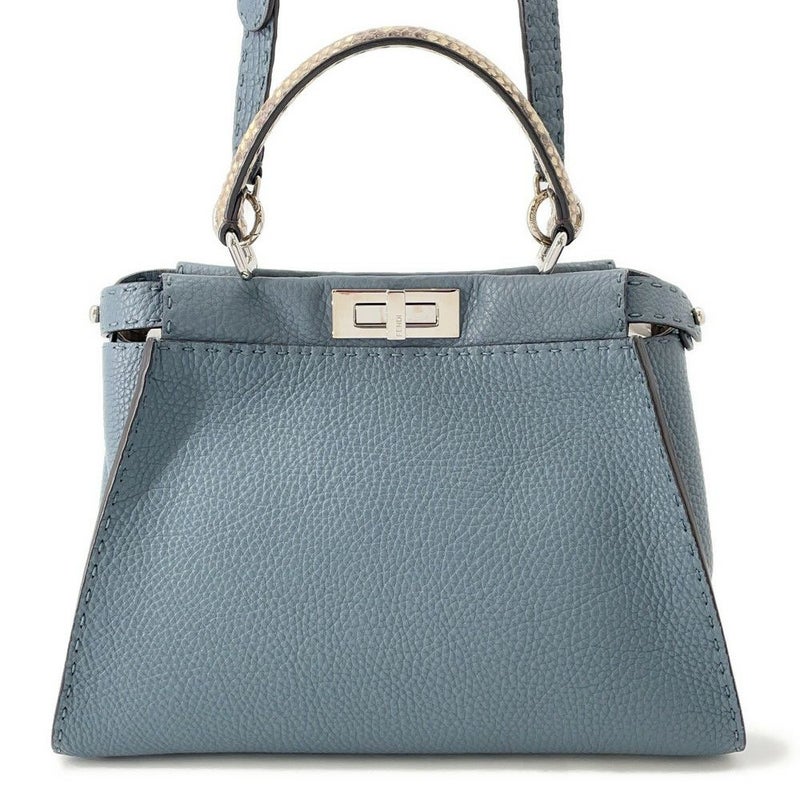 フェンディ ハンドバッグ セレリア ピーカブー レギュラー パイソン 8BN290 FENDI バッグ 2wayショルダーバッグ