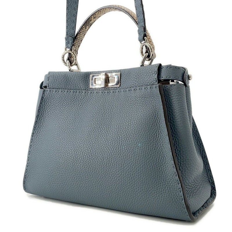 フェンディ ハンドバッグ セレリア ピーカブー レギュラー パイソン 8BN290 FENDI バッグ 2wayショルダーバッグ