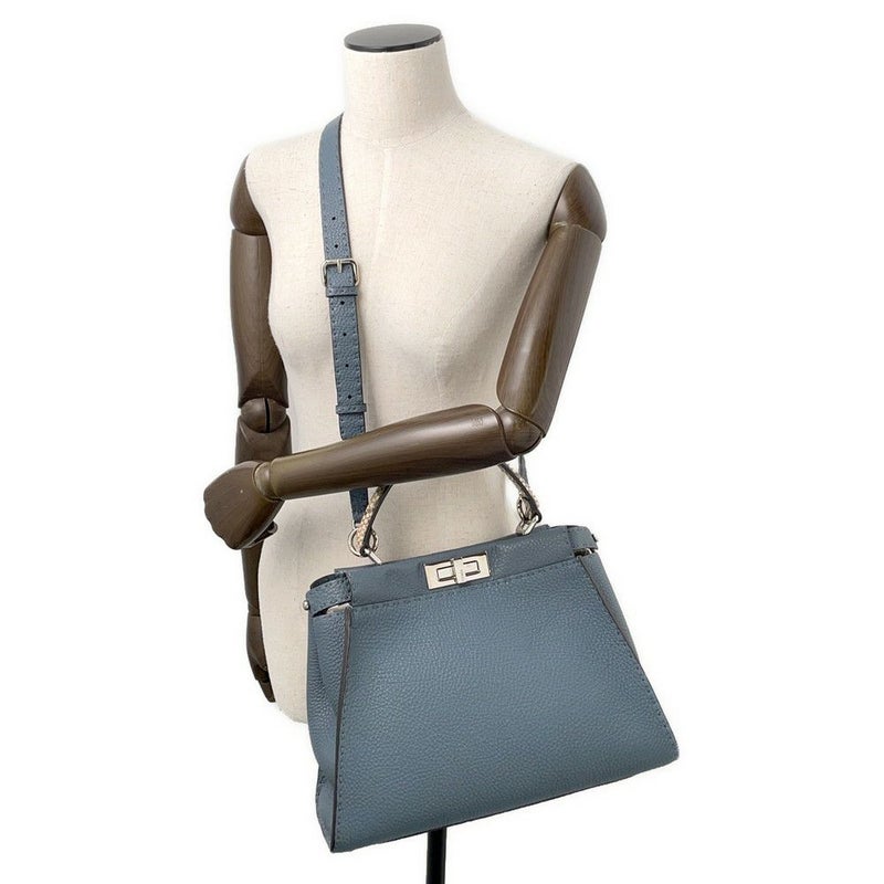 フェンディ ハンドバッグ セレリア ピーカブー レギュラー パイソン 8BN290 FENDI バッグ 2wayショルダーバッグ