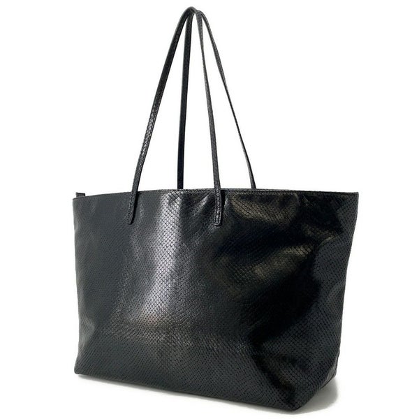 フェンディ トートバッグ パイソン型押しレザー 8BH185 FENDI 黒