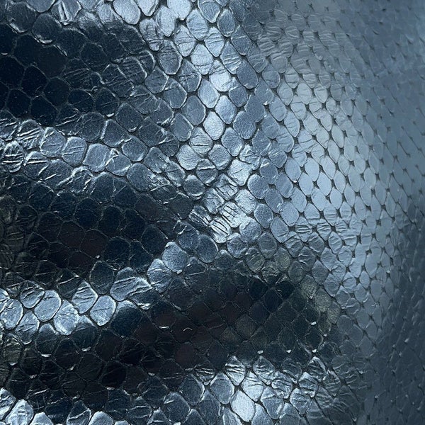 フェンディ トートバッグ パイソン型押しレザー 8BH185 FENDI 黒