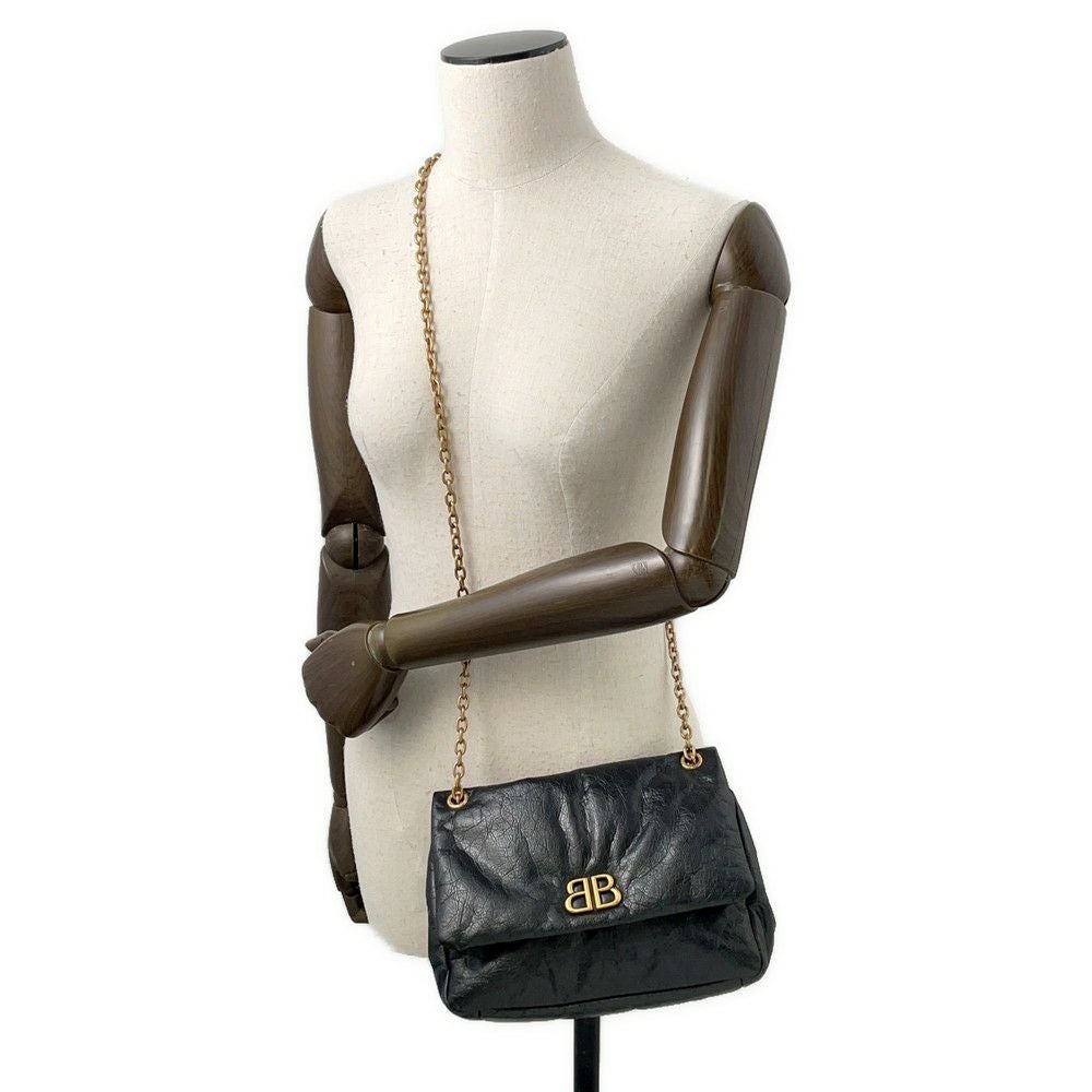 バレンシアガ BALENCIAGA バッグ レディース ブランド ショルダーバッグ モナコ BBキルテッド カーフレザー ブラック 781672 黒 チェーンショルダー 斜め掛け おしゃれ 【中古】 BALENCIAGA（バレンシアガ） バッグ レディース ブランド ショルダー