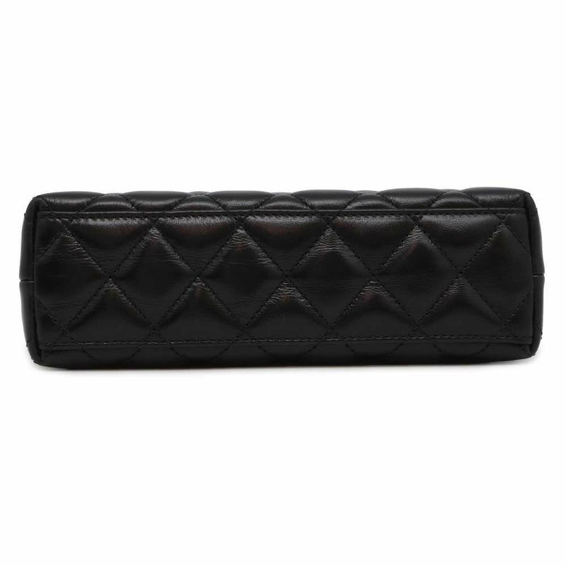 シャネル ハンドバッグ ミニ マトラッセ ココマーク カーフレザー AS4416 CHANEL 2wayショルダーバッグ 黒