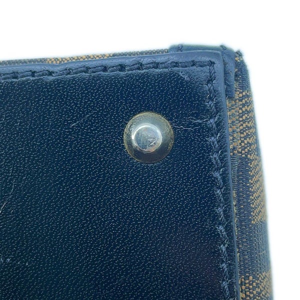 フェンディ ハンドバッグ ズッカ柄 ラウンド バニティ キャンバス レザー FENDI 2wayショルダーバッグ