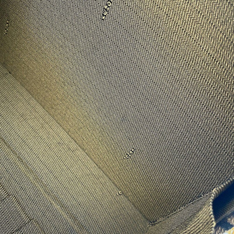 フェンディ ハンドバッグ ズッカ柄 ラウンド バニティ キャンバス レザー FENDI 2wayショルダーバッグ