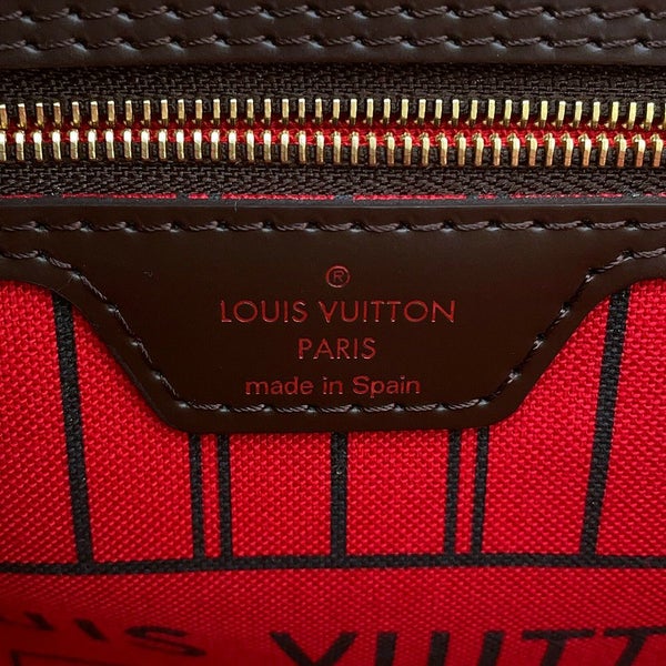 ルイヴィトン トートバッグ ダミエ・エベヌ ネヴァーフルMM ポーチ付き N41358 LOUIS VUITTON ヴィトン バッグ