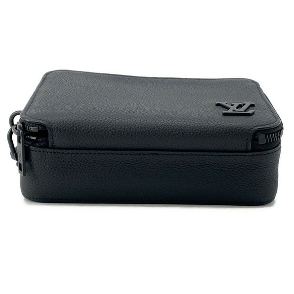 ルイヴィトン ショルダーバッグ グレインカーフレザー/LV アエログラム アルファ・ウェアラブル ウォレット M59161 黒 ブラック