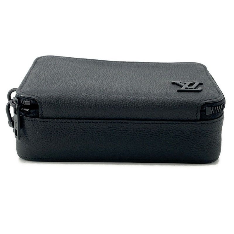 ルイヴィトン ショルダーバッグ グレインカーフレザー/LV アエログラム アルファ・ウェアラブル ウォレット M59161 黒 ブラック