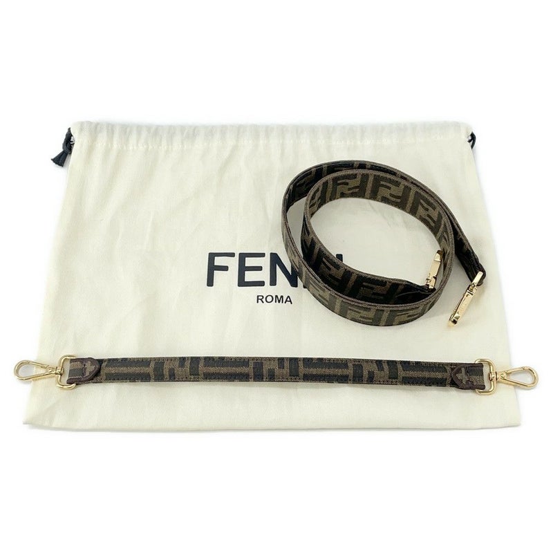 フェンディ ハンドバッグ ズッカ マルチポケット バゲット ジャガード 8BR808 FENDI バッグ 2wayショルダーバッグ