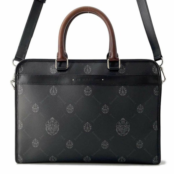 ベルルッティ ハンドバッグ ジャーニー ブリーフケース PVC Berluti 2wayショルダーバッグ ビジネスバッグ 黒