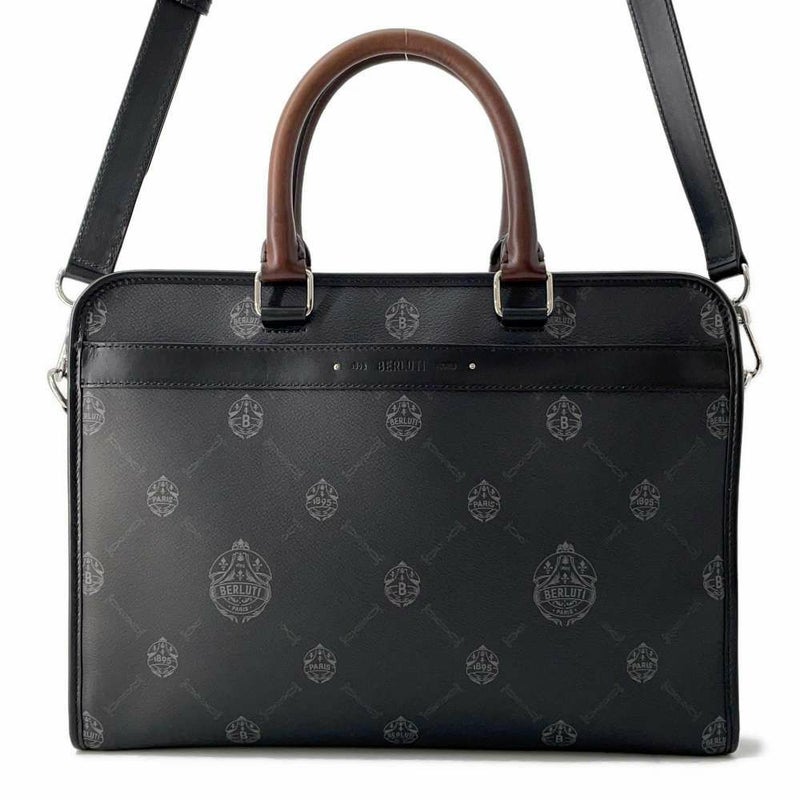 ベルルッティ ハンドバッグ ジャーニー ブリーフケース PVC Berluti 2wayショルダーバッグ ビジネスバッグ 黒