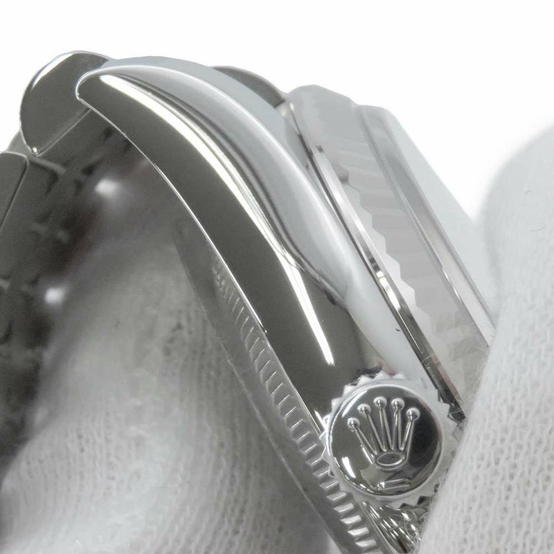 ロレックス デイトジャスト36 SS/K18WG 10PD ランダムシリアル ルーレット 116234NG ホワイトシェル文字盤