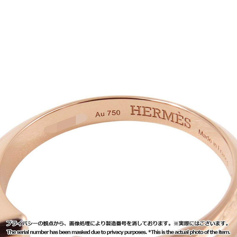 エルメス リング クルー・ド・フォルジュPM ダイヤモンド 2P 計0.1ct K18PGピンクゴールド サイズ54 HERMES Clou de forge 指輪
