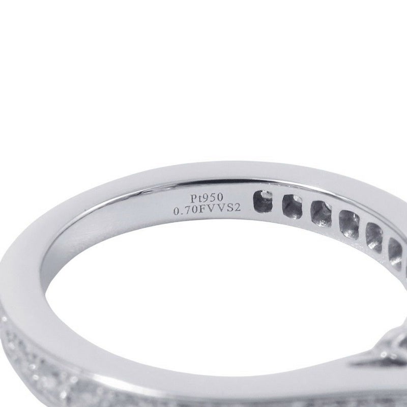 グラフ リング フレーム ラウンド ダイヤモンド エンゲージメントリング ダイヤ 中石0.70ct Pt950 サイズ5号 RPV01 GIA鑑定書付き 指輪