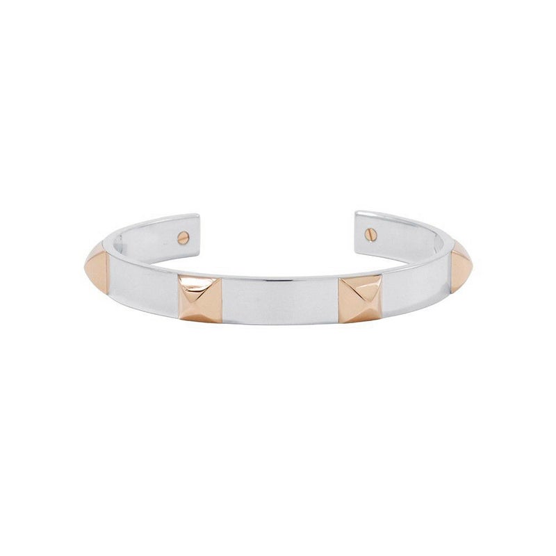 エルメス ブレスレット ミニクルー バングル SV925シルバー/K18PGピンクゴールド サイズST HERMES ジュエリー