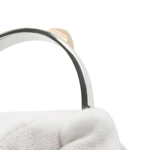 エルメス ブレスレット ミニクルー バングル SV925シルバー/K18PGピンクゴールド サイズST HERMES ジュエリー