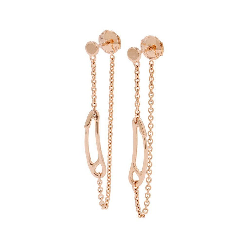 エルメス ピアス シェーヌダンクル ミニパンク K18PGピンクゴールド HERMES ジュエリー