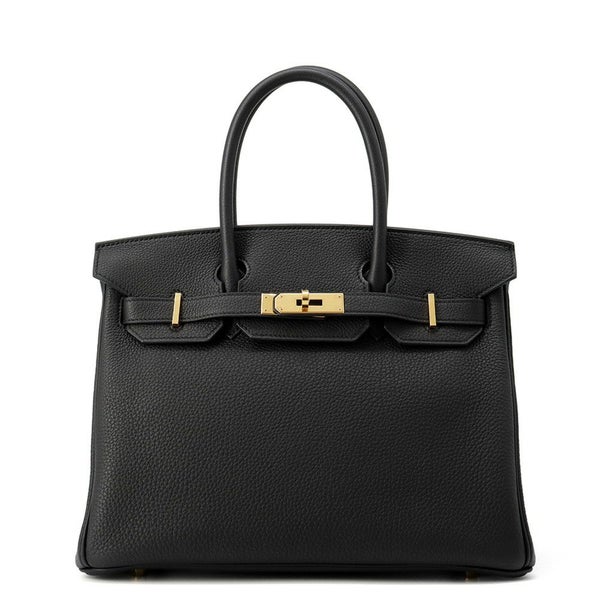エルメス バーキン30 ブラック/ゴールド金具 トゴ B刻印 HERMES Birkin ハンドバッグ 黒