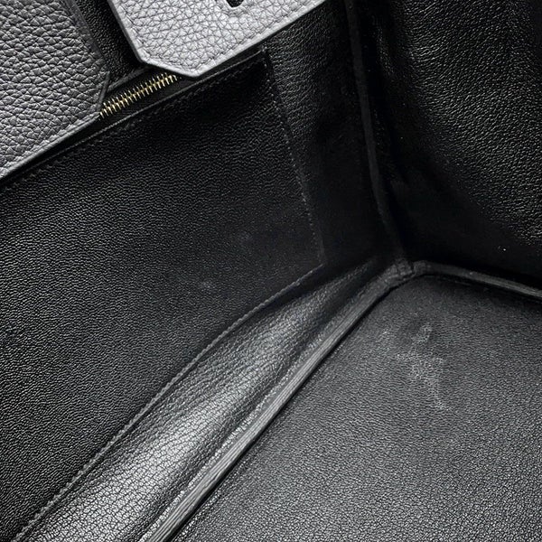 エルメス バーキン30 ブラック/ゴールド金具 トゴ B刻印 HERMES Birkin ハンドバッグ 黒