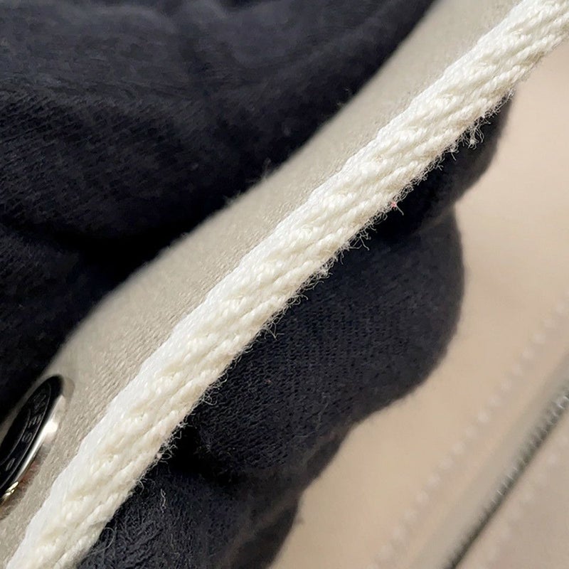 エルメス ポーチ ブリッド・ア・ブラックPM ベージュ/シルバー金具 キャンバス HERMES バッグ 小物入れ