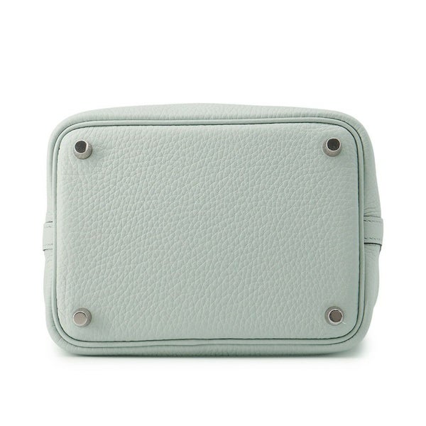 エルメス ハンドバッグ ピコタンロックPM ブルーペール/シルバー金具 トリヨンクレマンス W刻印